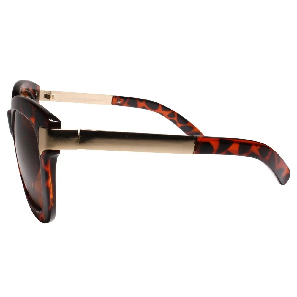 80s 90s Retro  Look Bold Square Punk Rock Hip Hop Tortoise Sunglasses